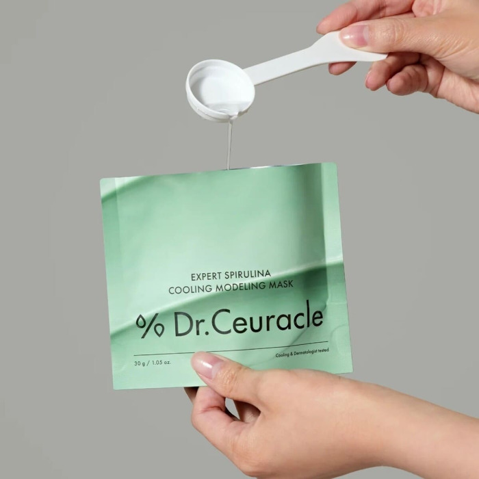 Альгинатная Маска со Спирулиной Против Отеков Dr. Ceuracle Expert Spirulina Cooling Modeling Mask