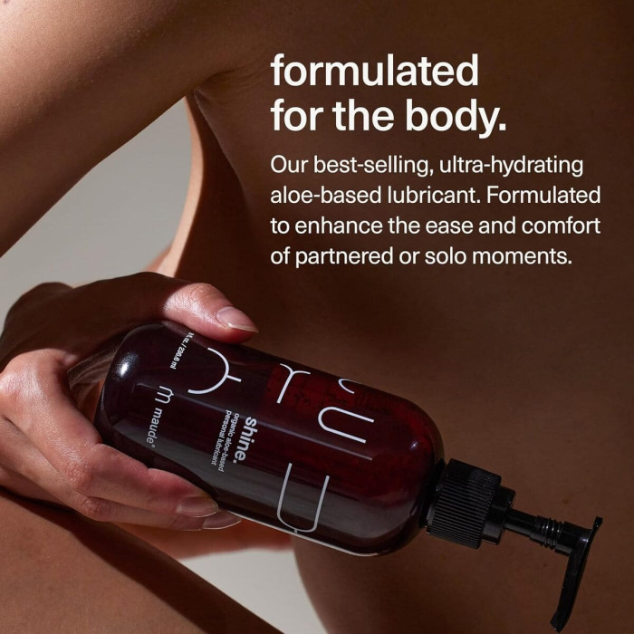 Органический Лубрикант на Водной Основе Maude Shine Organic Aloe-Based Personal Lubricant
