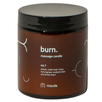 Свеча для Массажа Аромат №1 Maude Burn Massage Candle No.1 Amber, Cedar Leaf, Lemongrass and Ets.