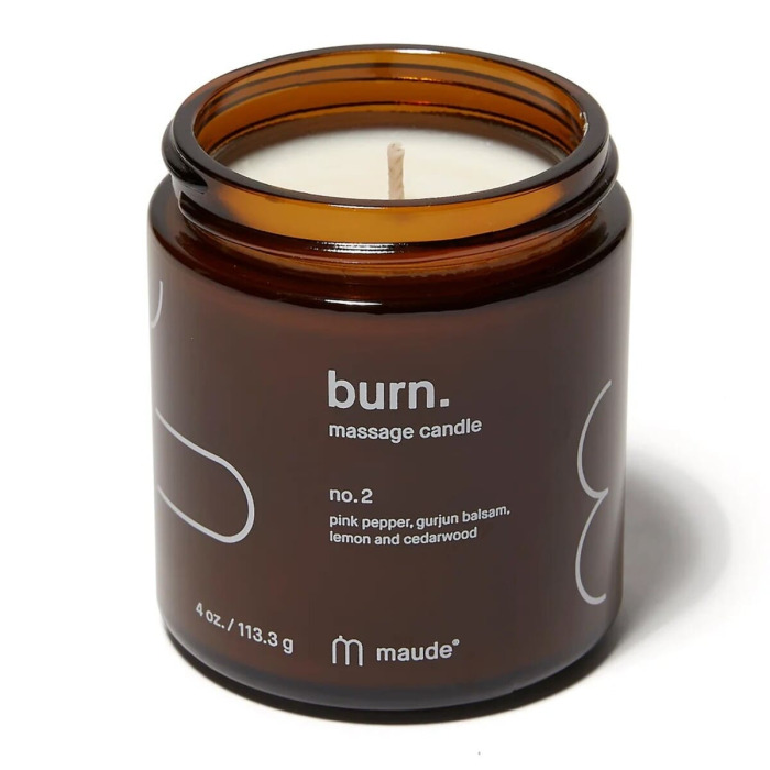 Свеча для Массажа Аромат №2 Maude Burn Massage Candle No.2 Pink Pepper, Gurjun Balsam and Ets.