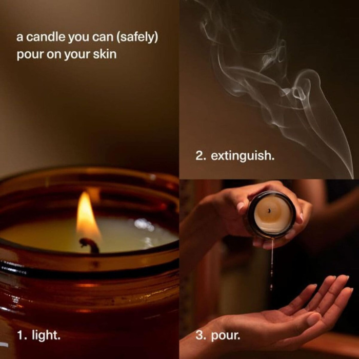 Свеча для Массажа Аромат №2 Maude Burn Massage Candle No.2 Pink Pepper, Gurjun Balsam and Ets.