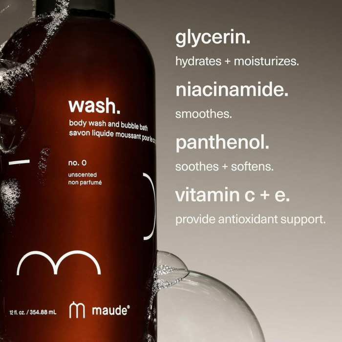 Гель для Душа и Пена для Ванны без Аромата Maude Body Wash and Bubble Bath No.0