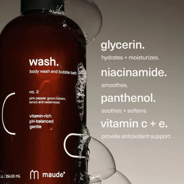 Гель для Душа и Пена для Ванны Аромат №2 Maude Body Wash and Bubble Bath No.2 Pink Pepper, Gurjun Balsam and Ets.