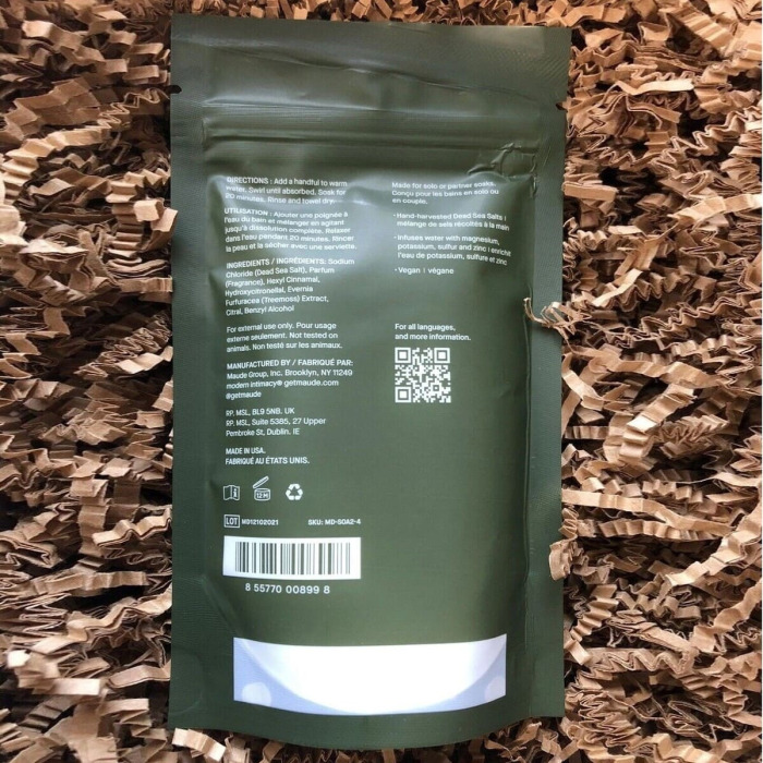 Минеральная Cоль для Ванны Аромат №2 Maude Soak Bath Salts No.2 Pink Pepper, Gurjun Balsam and Ets.
