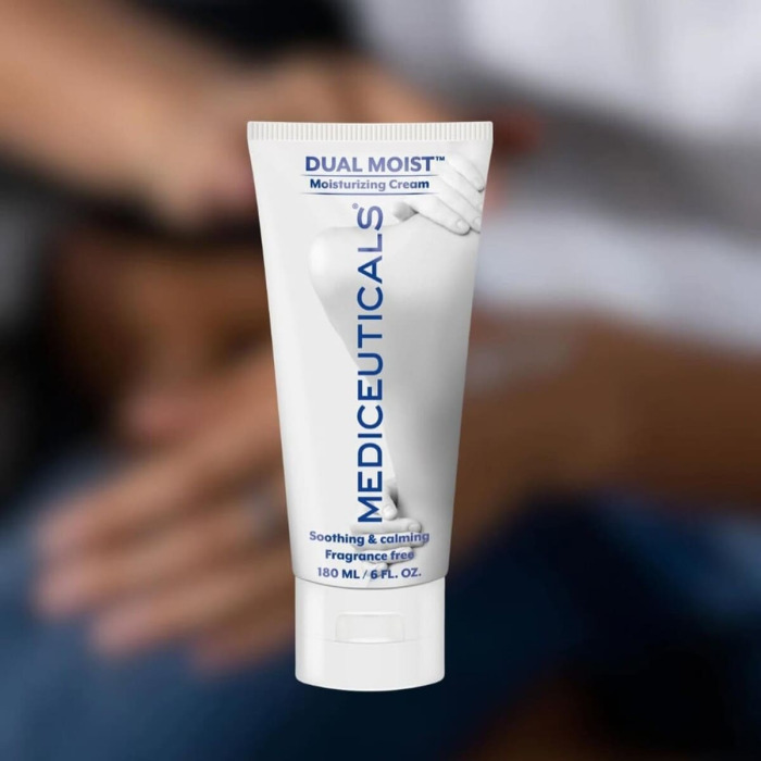 Крем для Увлажнения и Заживления Кожи Рук и Тела Mediceuticals Dual Moist Moisturizing Cream