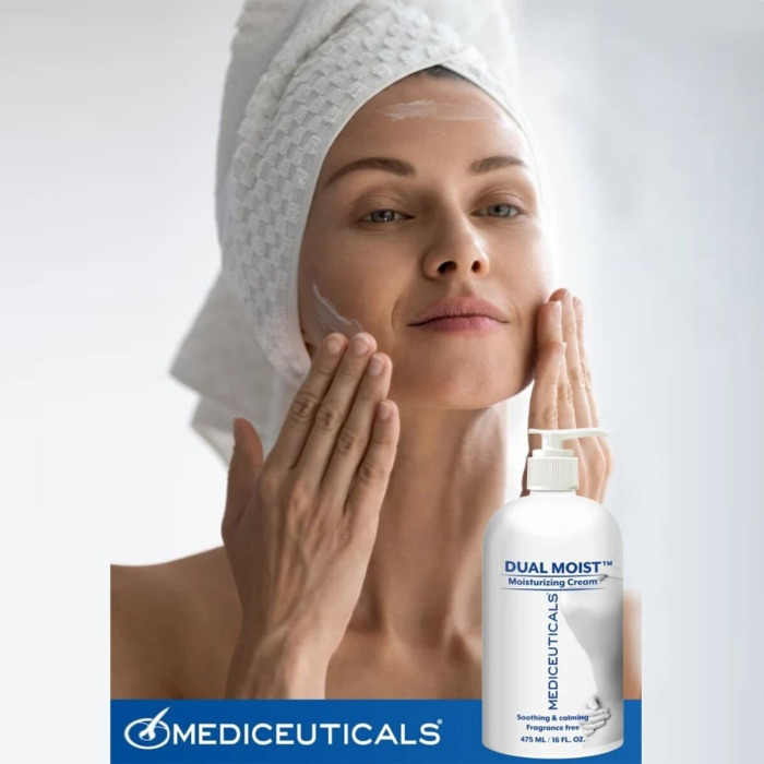 Крем для Увлажнения и Заживления Кожи Рук и Тела Mediceuticals Dual Moist Moisturizing Cream