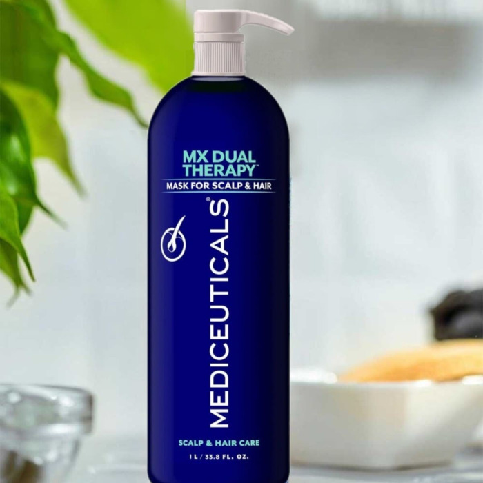 Восстанавливающая и Антивозрастная Маска для Волос и Кожи Головы Mediceuticals MX Dual Therapy Mask for Scalp & Hair