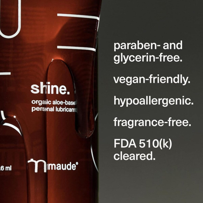 Органический Лубрикант на Водной Основе Maude Shine Organic Aloe-Based Personal Lubricant