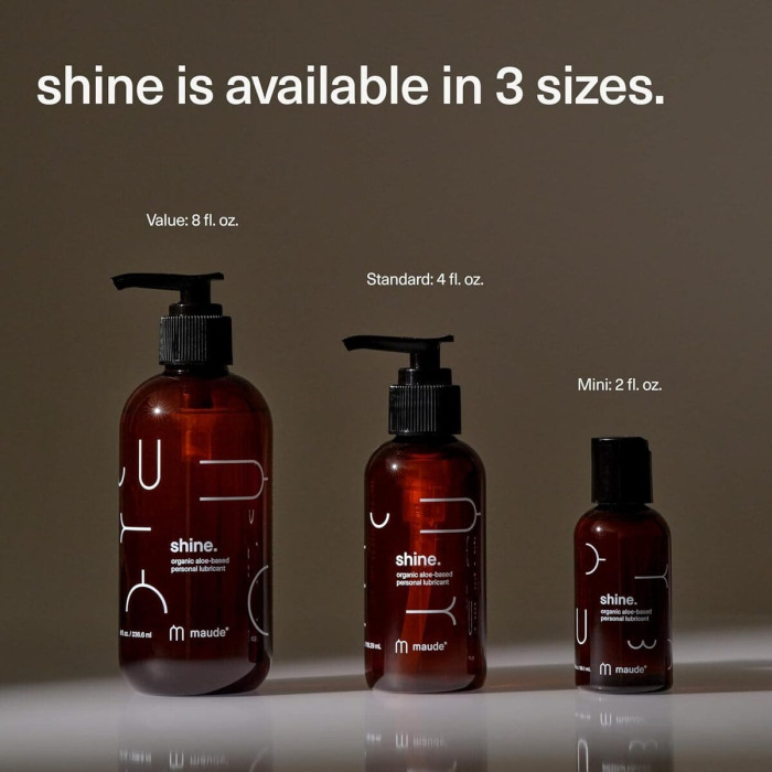 Органический Лубрикант на Водной Основе Maude Shine Organic Aloe-Based Personal Lubricant