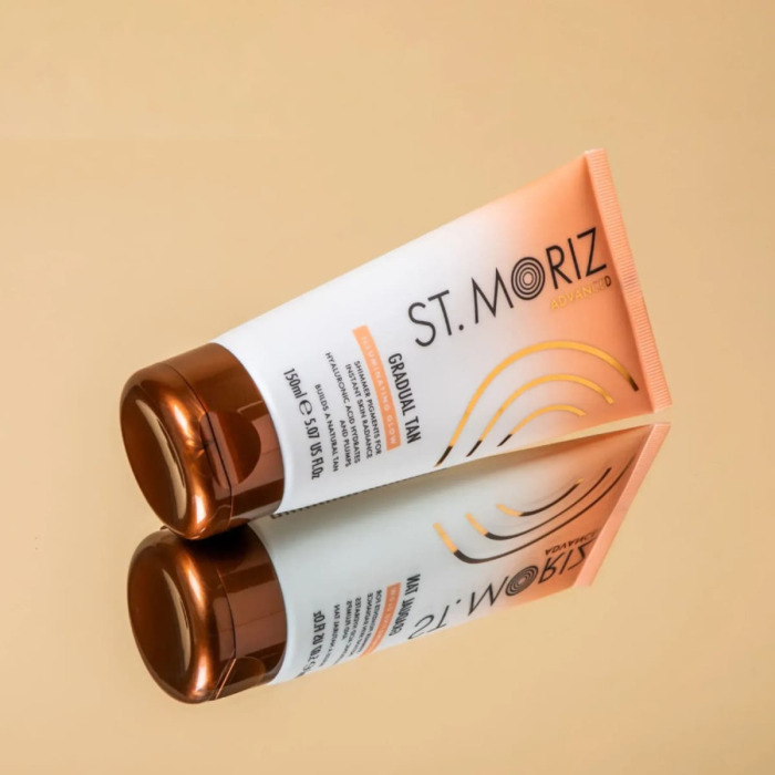 Лосьон для Постепенного Проявления Автозагара с Шиммером St. Moriz Advanced Gradual Tan Illuminating Glow