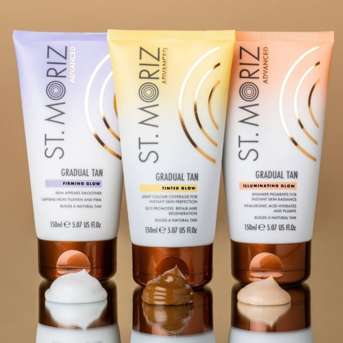 Лосьон для Постепенного Проявления Автозагара с Шиммером St. Moriz Advanced Gradual Tan Illuminating Glow