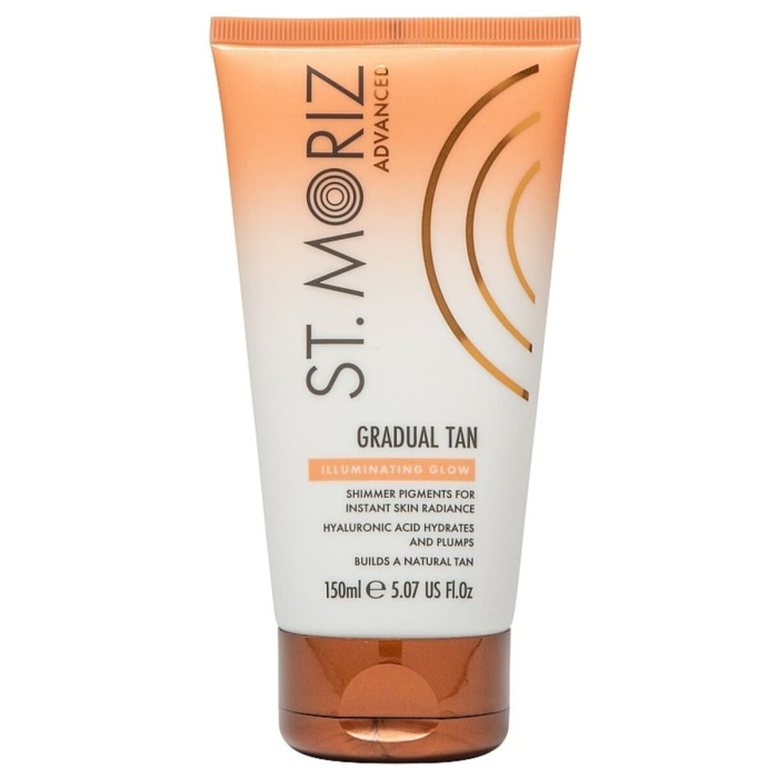 Лосьон для Постепенного Проявления Автозагара с Шиммером St. Moriz Advanced Gradual Tan Illuminating Glow
