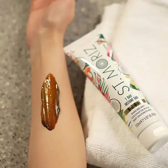 Бронзатор с Легким Эффектом Загара St. Moriz 1 Day Instant Tan Shimmer Coconut Paradise
