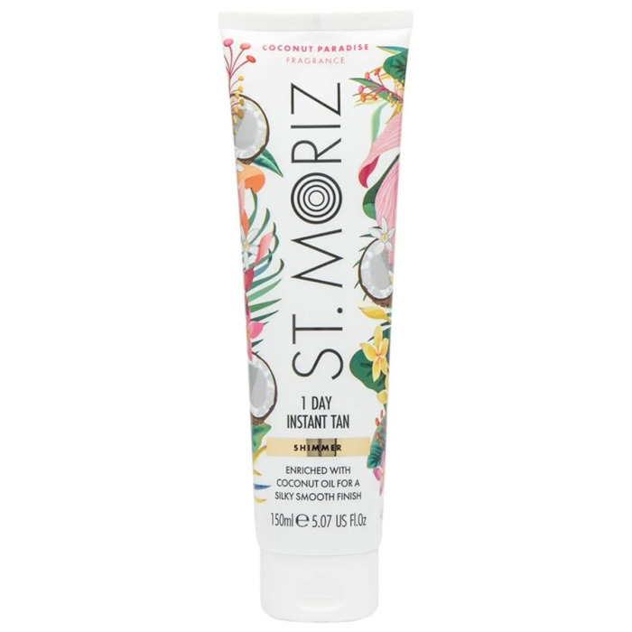 Бронзатор с Легким Эффектом Загара St. Moriz 1 Day Instant Tan Shimmer Coconut Paradise