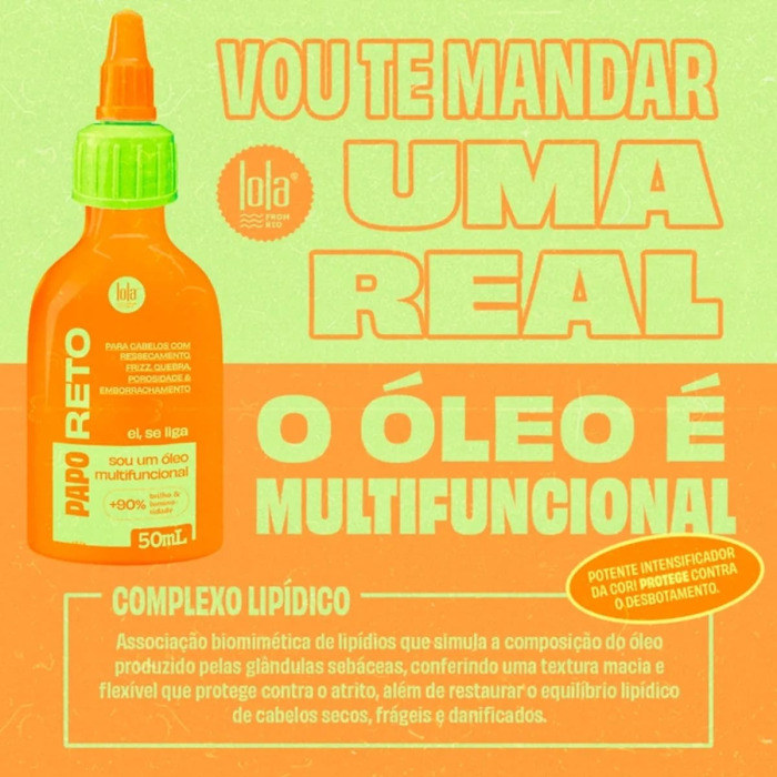 Масло для Восстановления Волос Lola from Rio Papo Reto Oleo