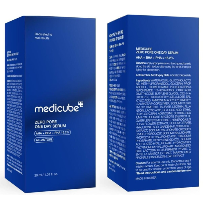 Сыворотка с Кислотами для Сужения Пор Medicube Zero Pore One Day Serum