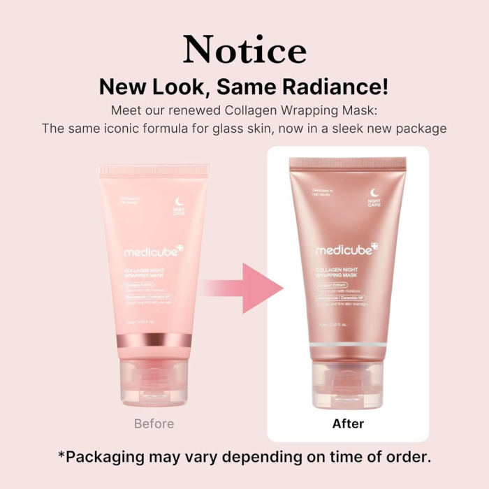 Укрепляющая Ночная Коллагеновая Маска для Лица Medicube Collagen Night Wrapping Mask