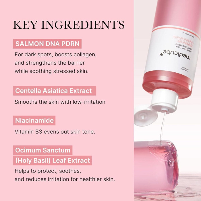 Успокаивающий Тонер с Полинуклеотидами и Центеллой Medicube PDRN Pink Cica Soothing Toner