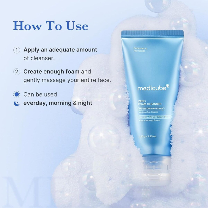 Пенка с Экстрактом Мелиссы для Глубокого Очищения Пор Medicube Zero Foam Cleanser