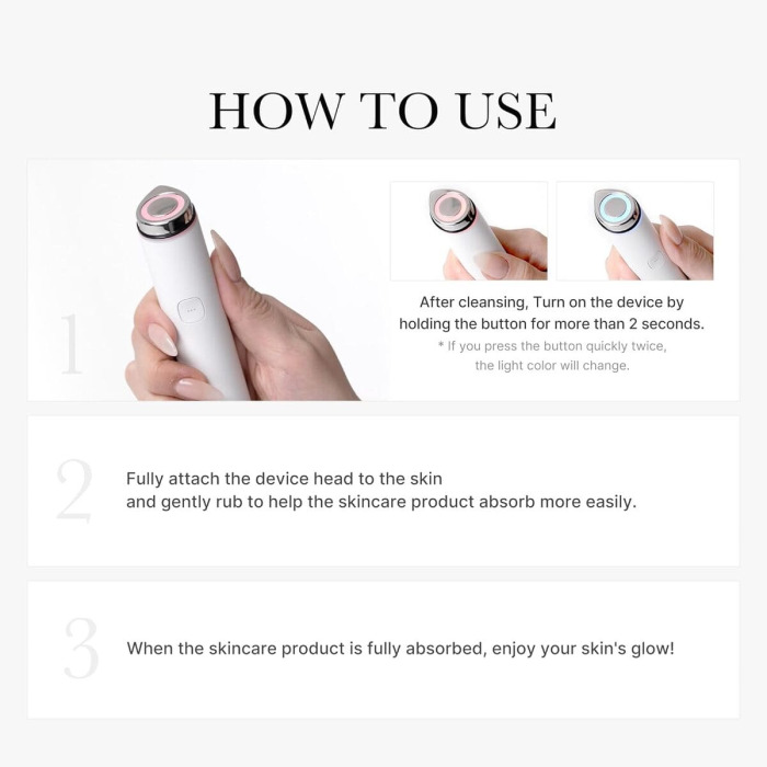 Мини-Устройство для Домашнего Ухода за Кожей Белое Medicube AGE-R Booster Pro Mini White