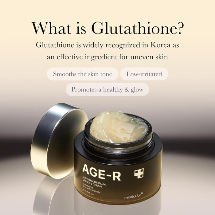Увлажняющий Крем-Гель с Капсулами Глутатиона Medicube AGE-R Glutathione Glow Capsule Cream