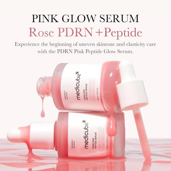 Восстанавливающая Сыворотка с Молекулами ДНК и Розовыми Пептидами Medicube PDRN Pink Peptide Serum