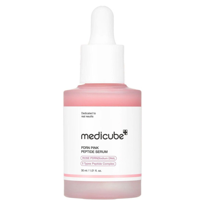 Восстанавливающая Сыворотка с Молекулами ДНК и Розовыми Пептидами Medicube PDRN Pink Peptide Serum