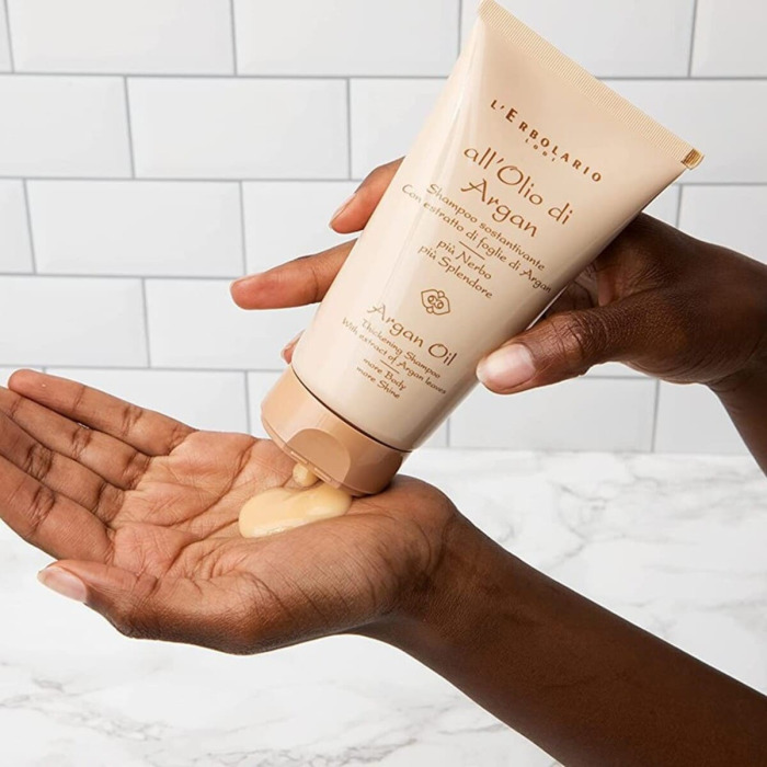 Шампунь для Укрепления Волос на Основе Масла Аргании L'Erbolario Lodi Argan Oil Thickening Shampoo