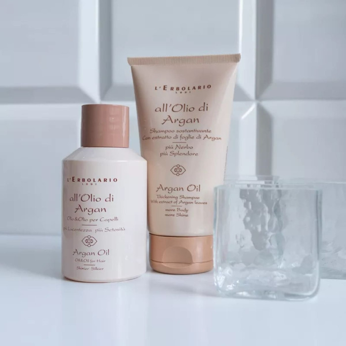 Шампунь для Укрепления Волос на Основе Масла Аргании L'Erbolario Lodi Argan Oil Thickening Shampoo