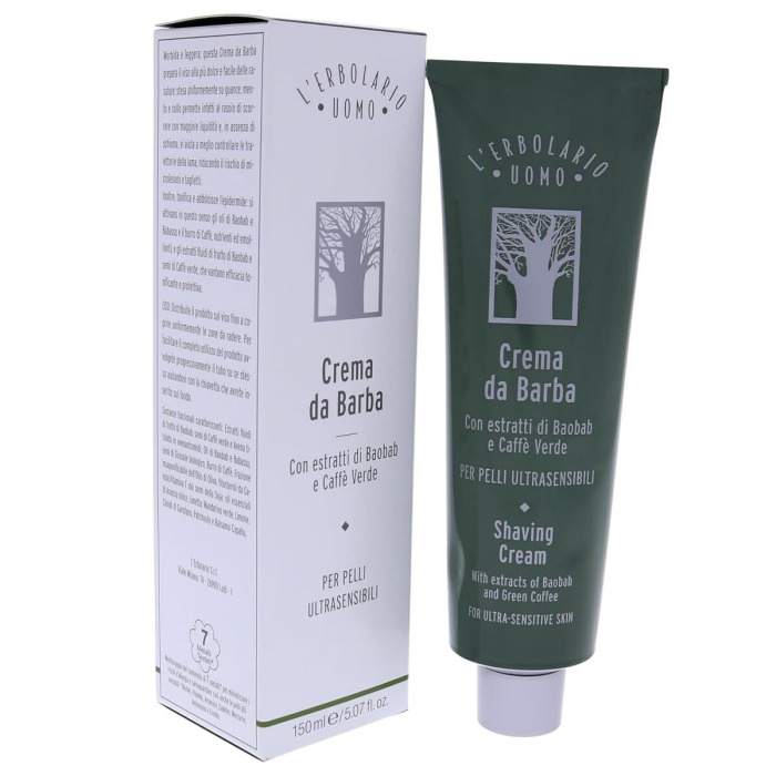 Крем для Бритья «Баобаб» L'Erbolario Uomo Shaving Cream