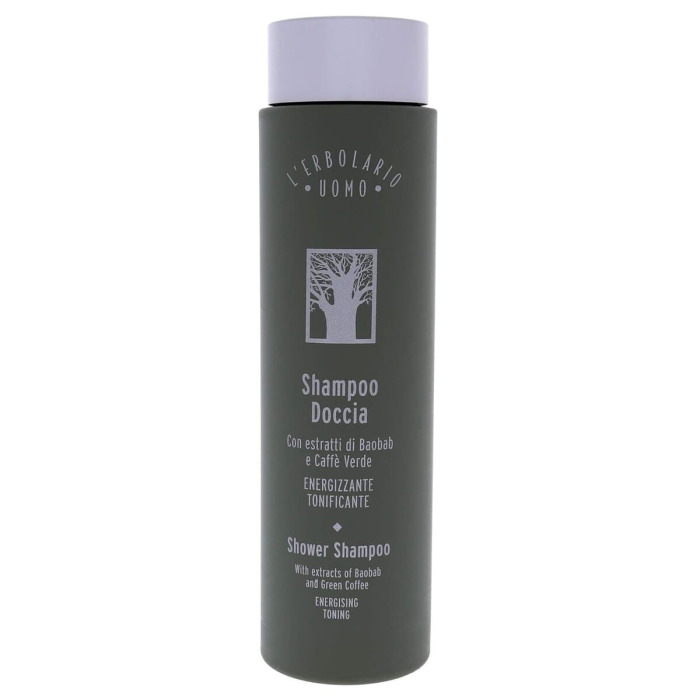 Шампунь-Гель для Душа «Баобаб» L'Erbolario Uomo Shower Shampoo with Extracts of Baobab and Green Coffee