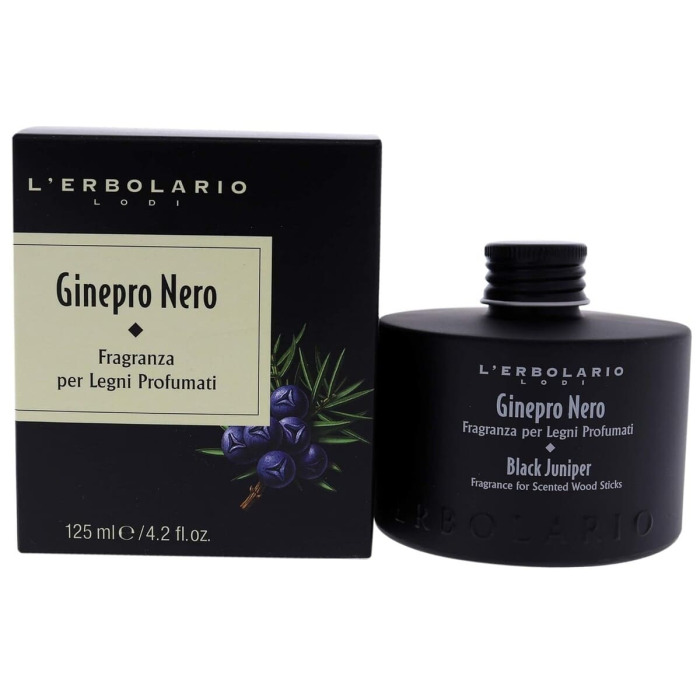 Диффузор «Черный Можжевельник» L'Erbolario Lodi Black Juniper Fragrance for Scented Wood Sticks