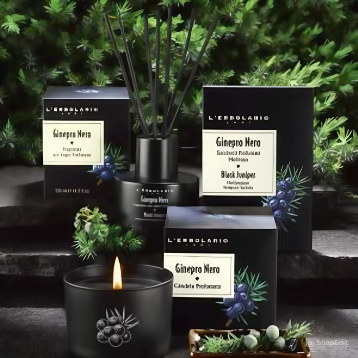 Диффузор «Черный Можжевельник» L'Erbolario Lodi Black Juniper Fragrance for Scented Wood Sticks
