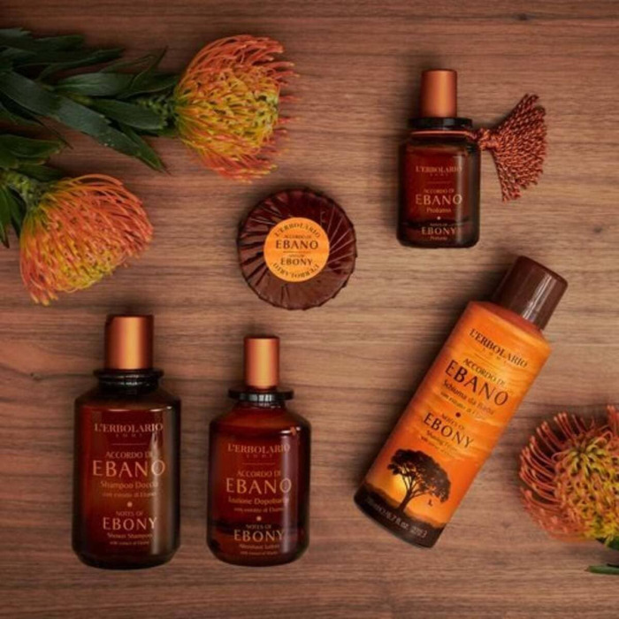 Шампунь-Гель для Душа «Черное Дерево» L'Erbolario Lodi Notes of Ebony Shower Shampoo