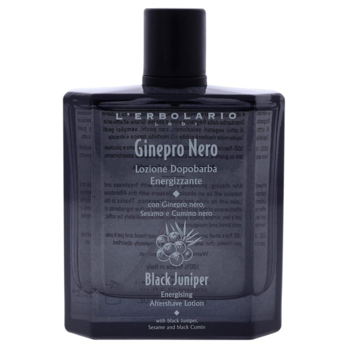 Лосьон После Бритья «Черный Можжевельник» L'Erbolario Lodi Black Juniper Energising Aftershave Lotion