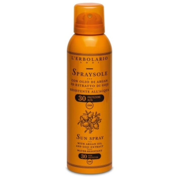 Спрей для Загара с Аргановым Маслом и Экстрактом Годжи L'Erbolario Lodi Sun Spray with Argan Oil and Goji Extract SPF30 Спрей для Загара с Аргановым Маслом и Экстрактом Годжи L'Erbolario Lodi Sun Spray with Argan Oil and Goji Extract SPF30