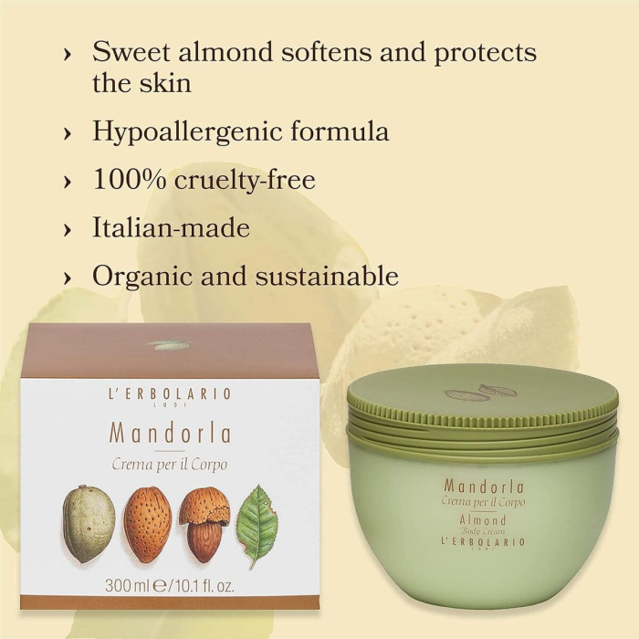 Крем для Тела «Миндаль» L'Erbolario Lodi Almond Body Cream