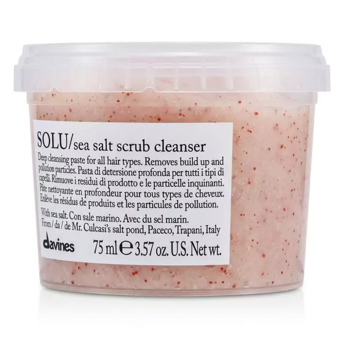 Очищающая Паста-Скраб с Морской Солью Davines Solu Sea Salt Scrub Cleanser