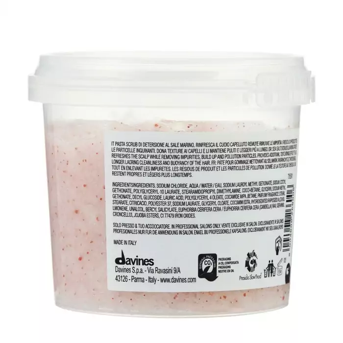 Очищающая Паста-Скраб с Морской Солью Davines Solu Sea Salt Scrub Cleanser