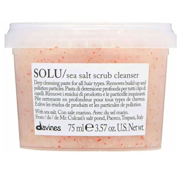 Очищающая Паста-Скраб с Морской Солью Davines Solu Sea Salt Scrub Cleanser