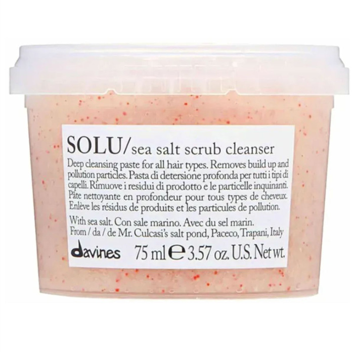 Очищающая Паста-Скраб с Морской Солью Davines Solu Sea Salt Scrub Cleanser