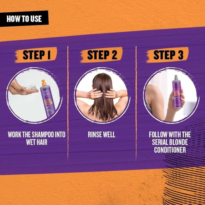 Фиолетовый Шампунь TIGI Bed Head Serial Blonde Purple Toning Shampoo