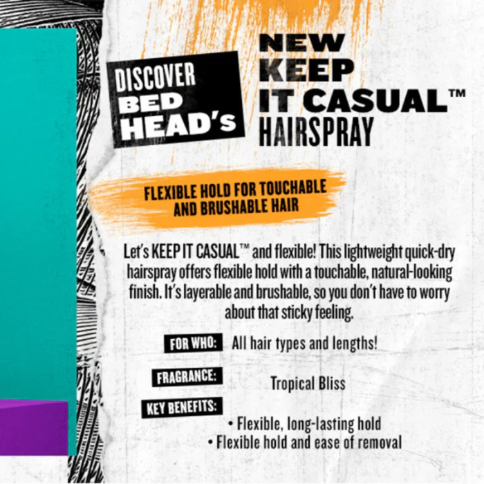 Лак для Волос с Гибкой Фиксацией TIGI Bed Head Keep It Casual Flexible Hold Level 2