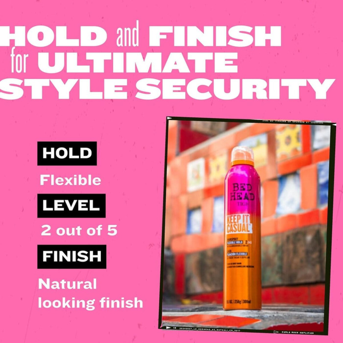Лак для Волос с Гибкой Фиксацией TIGI Bed Head Keep It Casual Flexible Hold Level 2