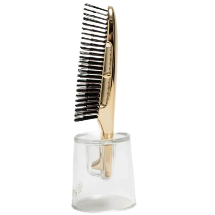 Массажная Щетка для Волос с Укороченной Ручкой S-Heart-S Scalp Brush World Premium Short Champagne Gold