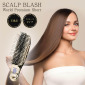 Массажная Щетка для Волос с Укороченной Ручкой S-Heart-S Scalp Brush World Premium Short Champagne Gold