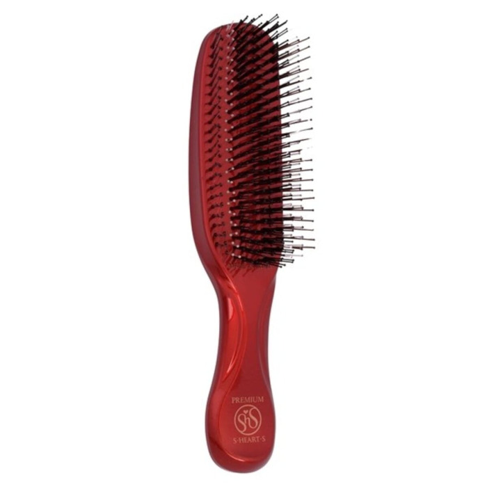 Массажная Щетка для Волос Красная в Подарочном Боксе S-Heart-S Scalp Brush World Premium Red Gift Box