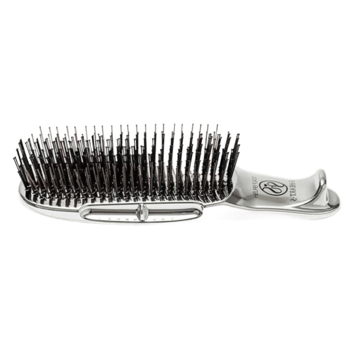 Массажная Щетка для Волос с Укороченной Ручкой S-Heart-S Scalp Brush Professional Plus Short Silver