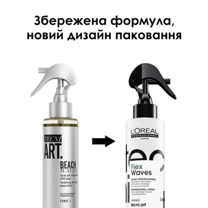 Текстурирующий Солевой Спрей для Создания Эффекта Волос после Пляжа L'oreal Professionnel Tecni.Art Flex Waves Force 2