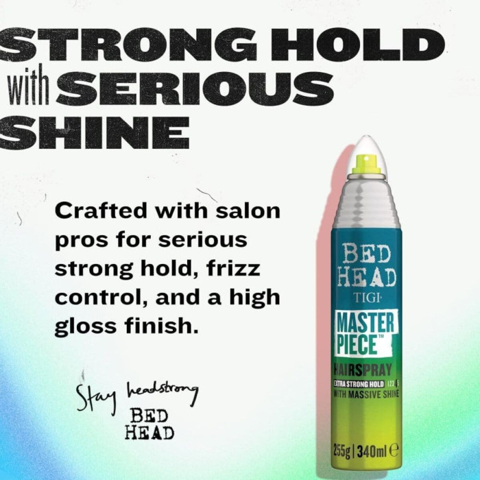 Лак для Волос с Блеском TIGI Bed Head Masterpiece Hairspray Extra Strong Hold Level 4